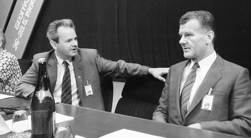 Zamke posle petooktobarske pobede 6 Slobodan Milosevic i Ivan Stambolic 1986 foto stevan kragujevic copy