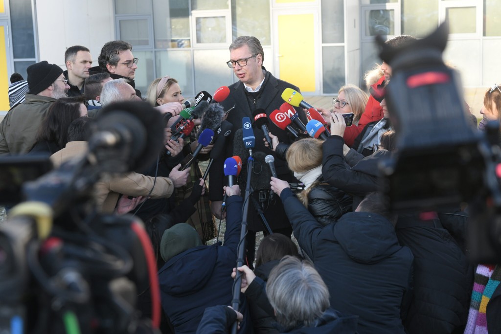 Medijsko tržište Srbije u 2025 - godina “konsolidacije pod pritiskom” 5 vucic novinari foto goran srdanov nova rs copy