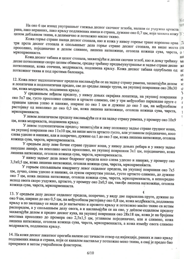 Obdukcioni nalaz 1