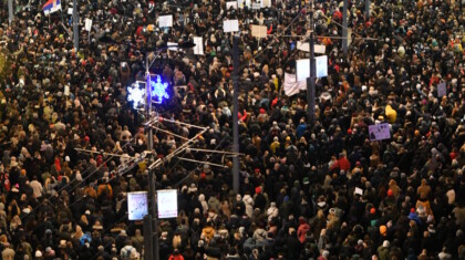 Protest Slavija studentski 221224 Foto Vladislav Mitic 2