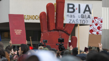NOVI SAD STUDENTSKI PROTEST ISPRED BIA FOTO NENAD MIHAJLOVIC 126