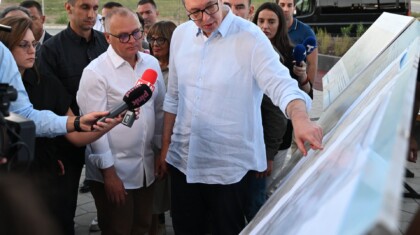 obilazak radova na stanicnoj zgradi zel stanice Vrbas Nova Foto dimitrije goll predsednistvo srbije 1