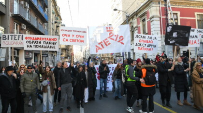 Protest Protestna setnja Putujuce pozoriste 110225 Foto Amir Hamzagic 16