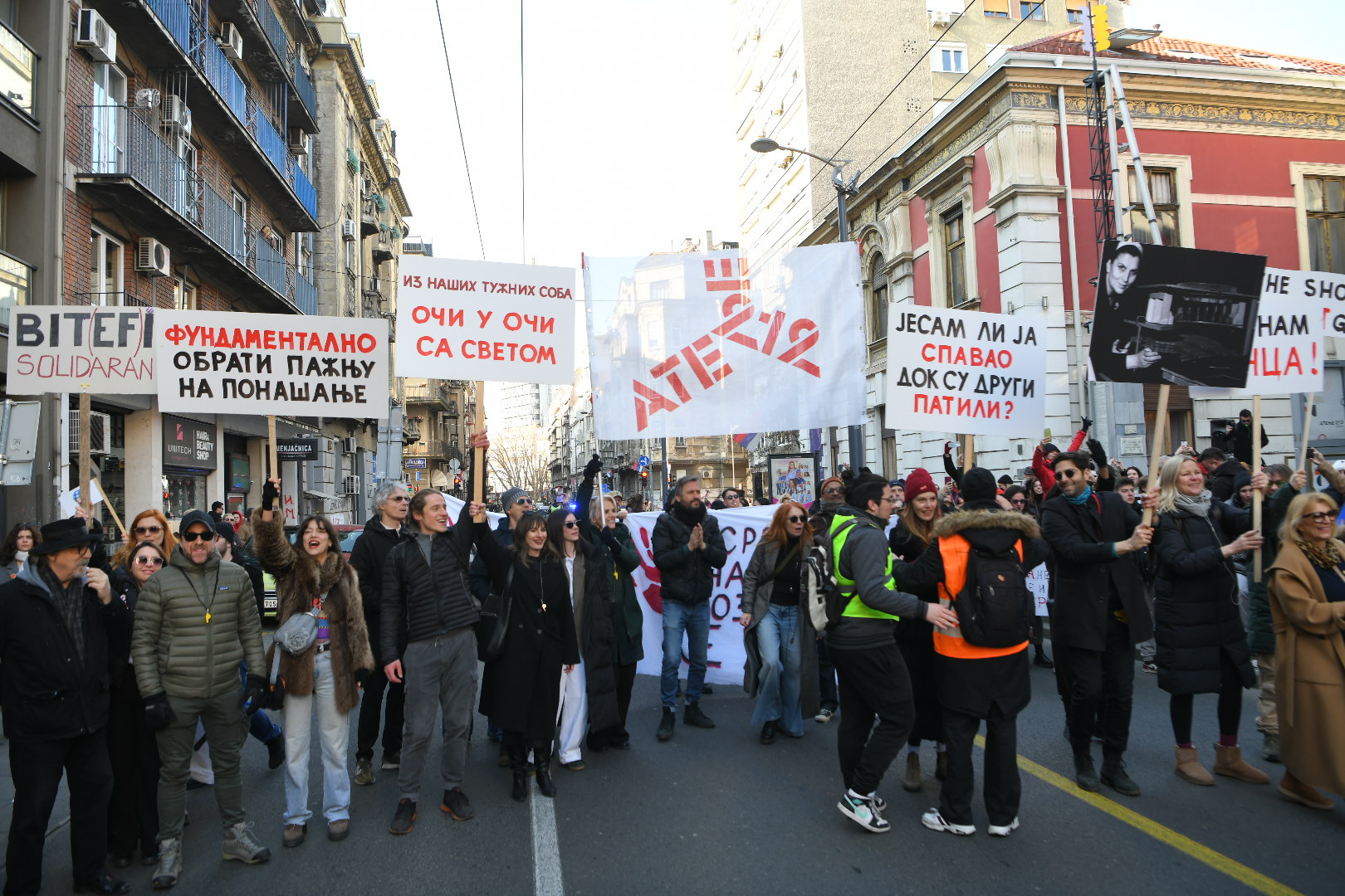 Protest Protestna setnja Putujuce pozoriste 110225 Foto Amir Hamzagic 16