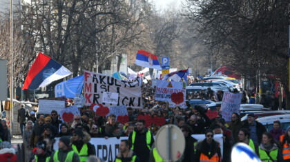 Protest Protestna setnja Putujuce pozoriste 110225 Foto Amir Hamzagic 4