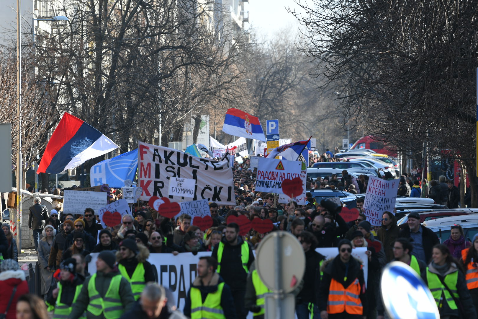 Protest Protestna setnja Putujuce pozoriste 110225 Foto Amir Hamzagic 4