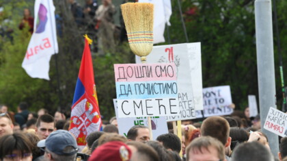 Protest „Akcija Dezinformer 290325 Foto Amir Hamzagic 61