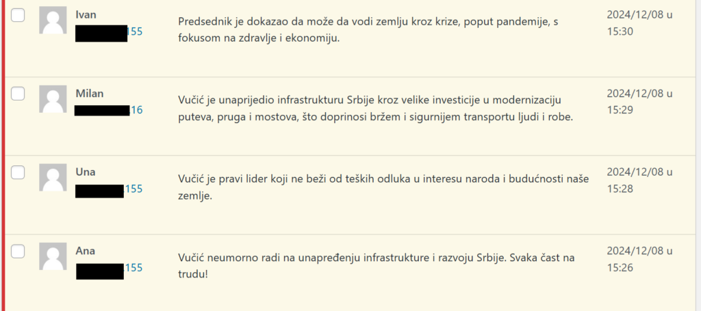 Zašto puštamo botovske komentare 7 analiza komentari 4