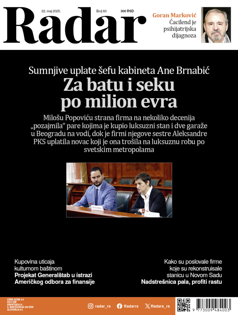 Novi Radar: Od kojih su para šef kabineta Ane Brnabić i njegova sestra kupovali nekretnine i luksuznu robu 2 01 RGB