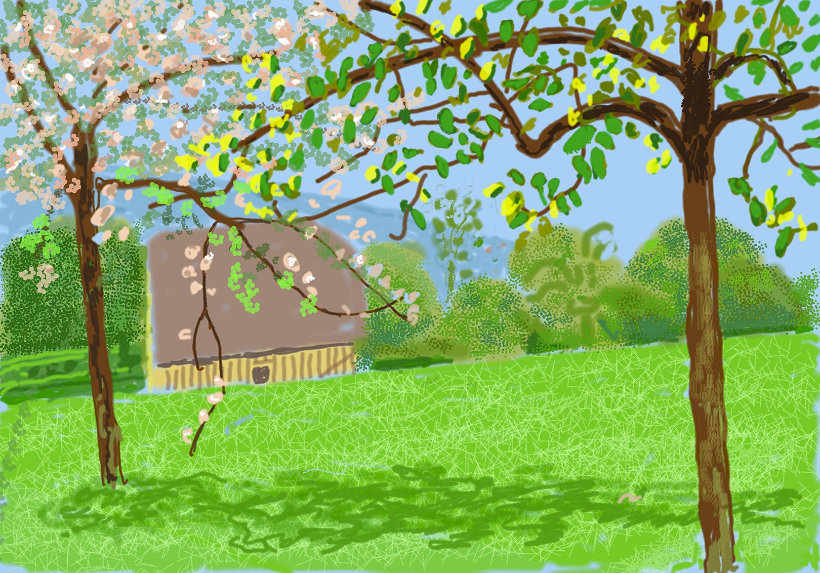 Foto 1 Dejvid Hokni 23. april 2020 No. 2 iPad slika © David Hockney