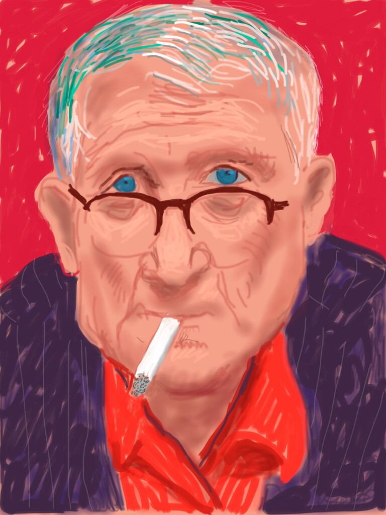 Evolucija u malom 2 Foto 2 Dejvid Hokni Autoportret III 20. mart 2012. iPad crtez © David Hockney