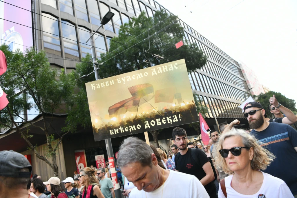 Vlast nelegitimna, batina realna 15 Studentski protest Vidimo se na Vidovdan Foto Vesna LalicNova 49