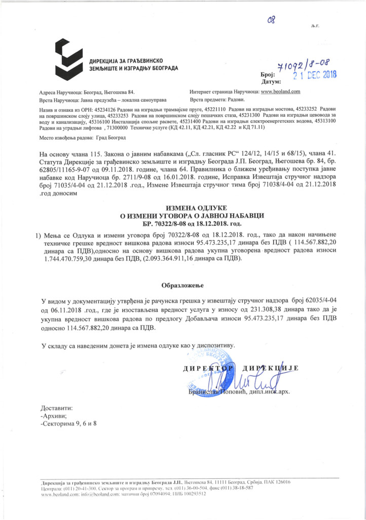 Tramvaj zvani korupcija 8 21.Izmena Odluke o izmeni ugovora 9 17 copy