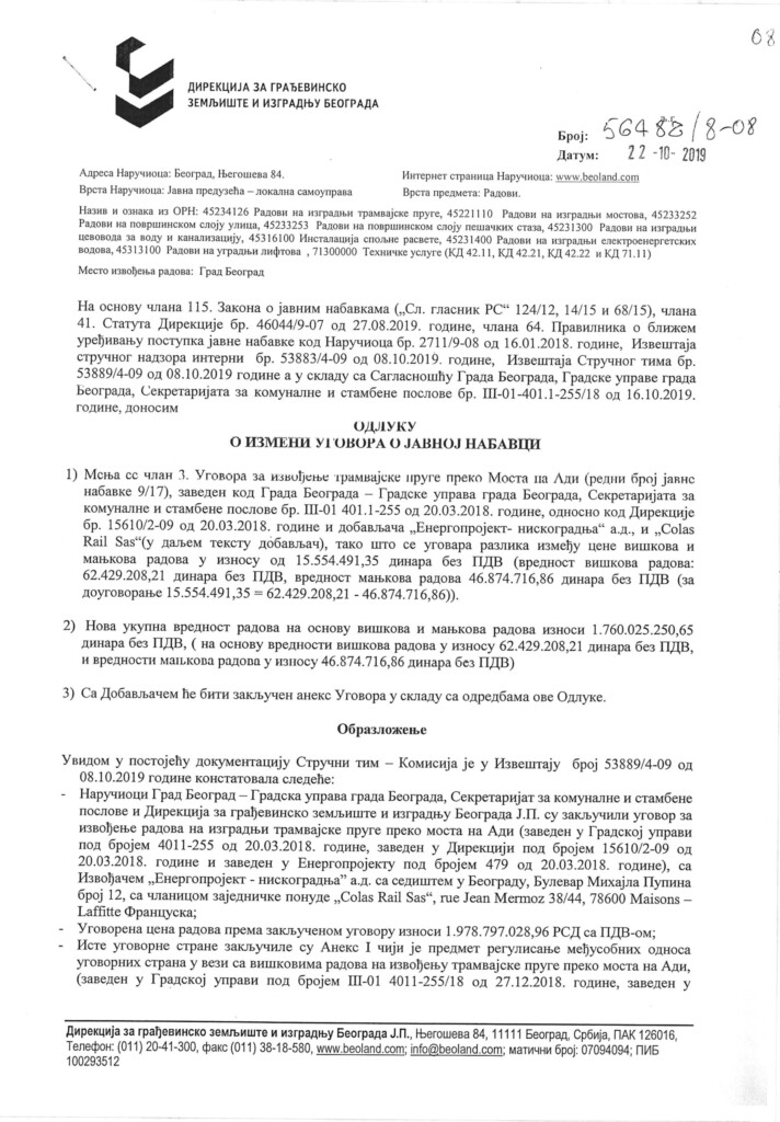 Tramvaj zvani korupcija 12 23.Odluka o izmeni ugovora III 9 17 1 copy