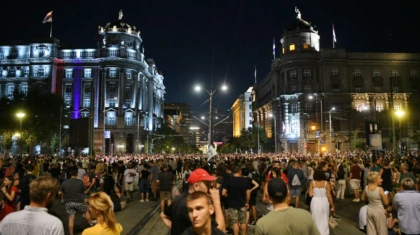 Protest Veceras pucate po savovima Slavija 140825 Foto Filip Kraincanic 1