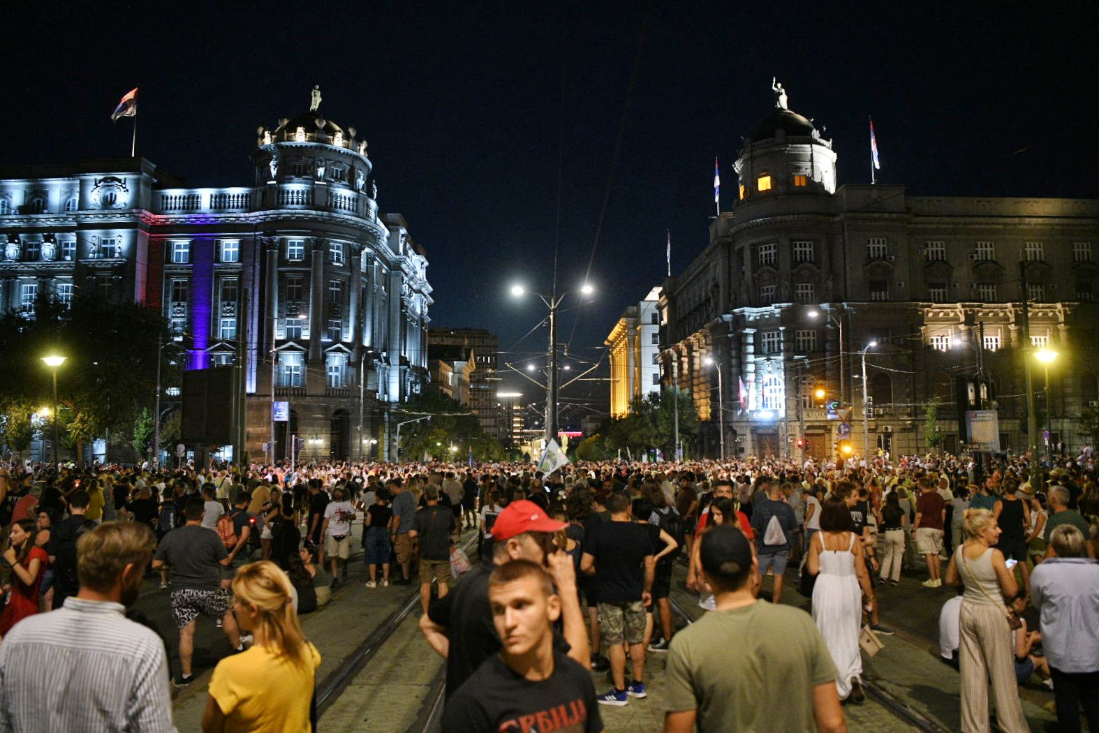 Protest Veceras pucate po savovima Slavija 140825 Foto Filip Kraincanic 1