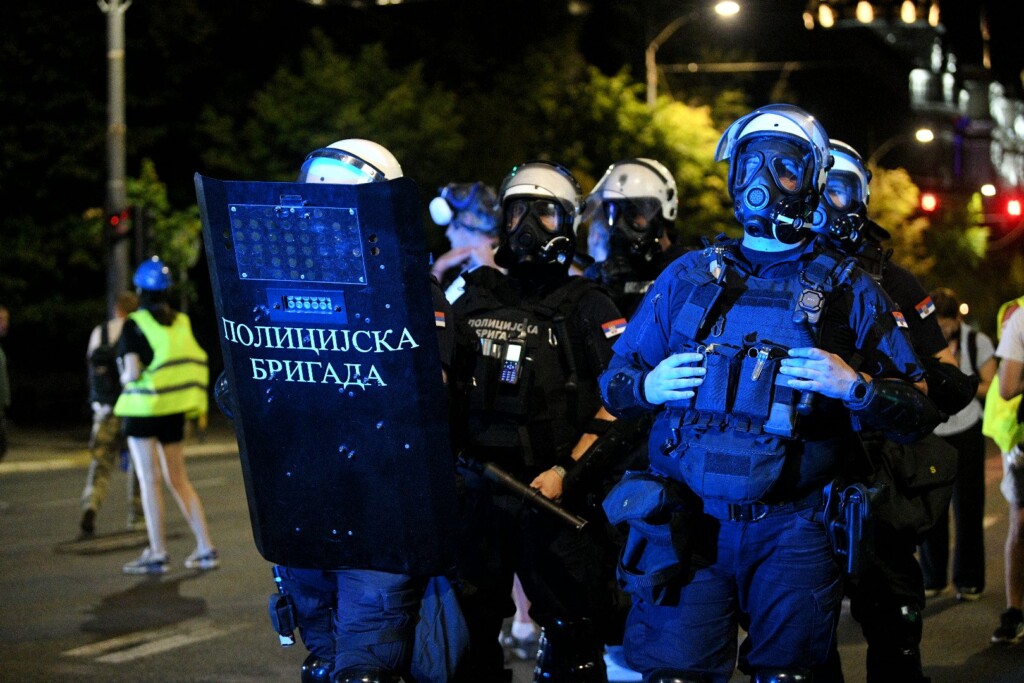 Vučićeva uplašena pretorijanska garda 3 Protest „Nismo vreca za udaranje 150825 Foto Filip Kraincanic 4