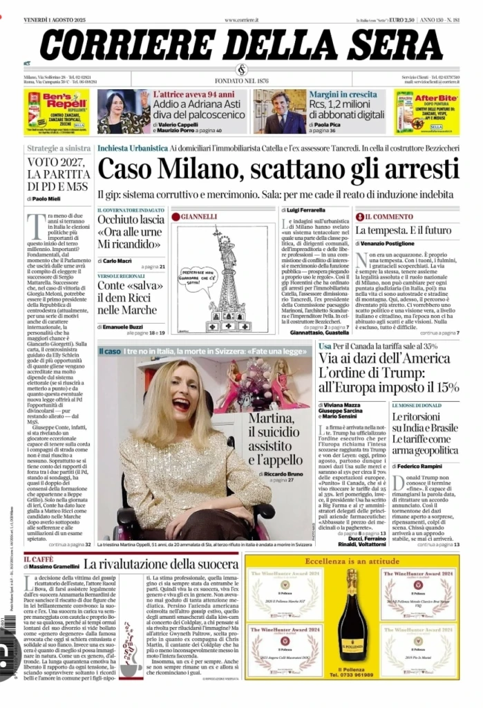Italijanska mustra u Beogradu na vodi 3 SLUCAJ MILANO I HAPSENJA