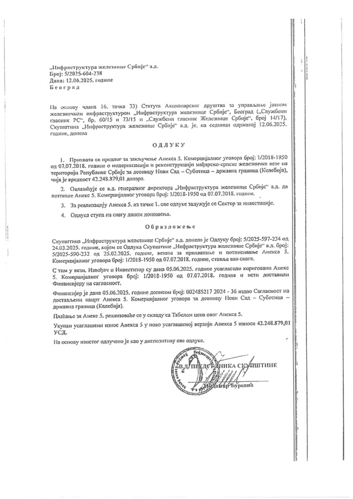 Na „završenu“ prugu hteli da potroše još 160 miliona evra 3 File 1