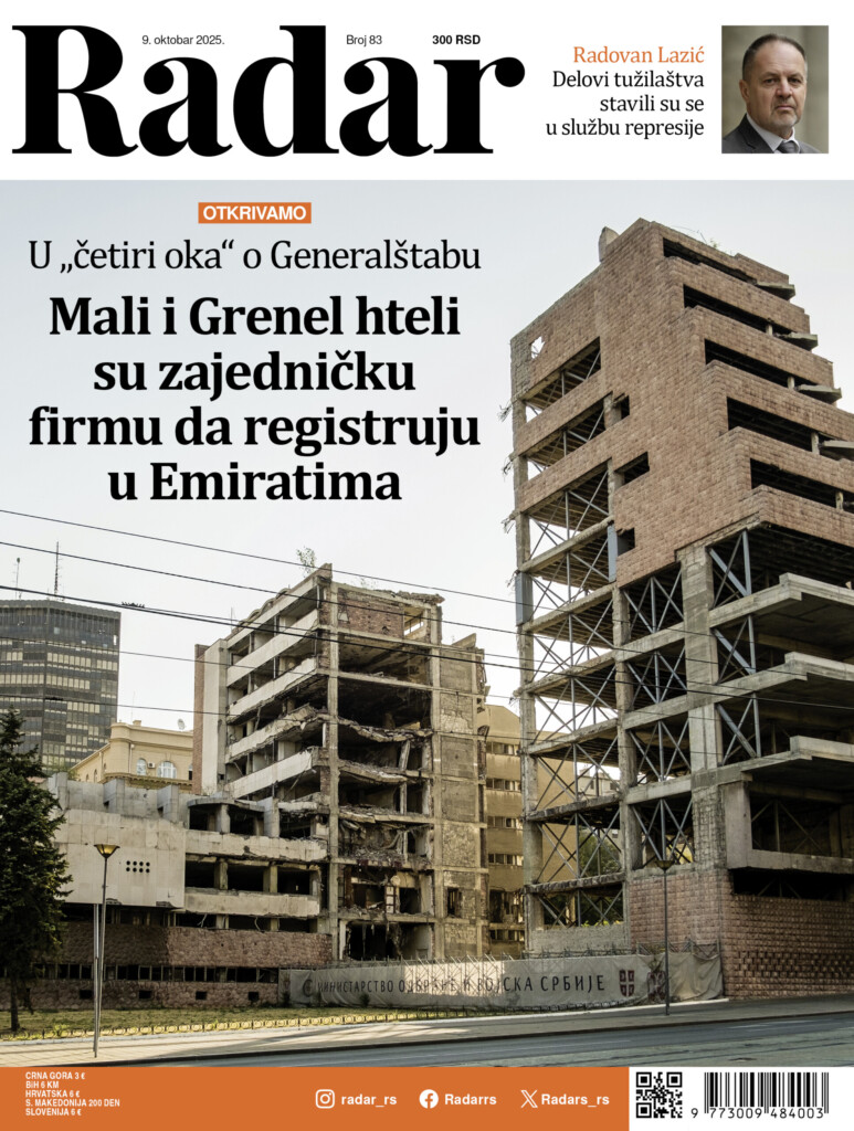 Novi Radar otkriva kako je vlast "u četiri oka" dogovarala sudbinu Generalštaba 2 01 RGB11