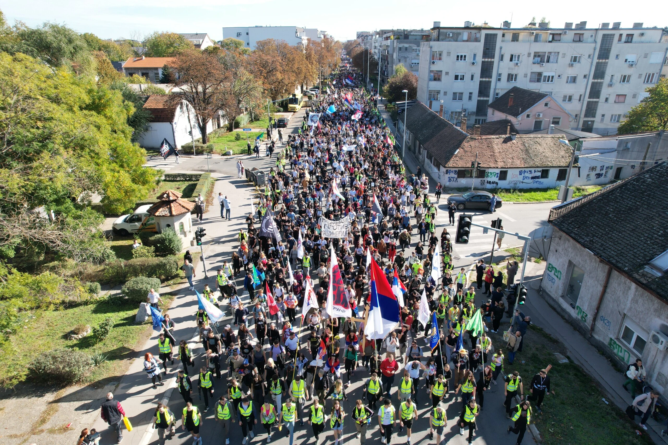 Setnja studenata ka Novom Sadu 301025 Foto Amir Hamzagic 24