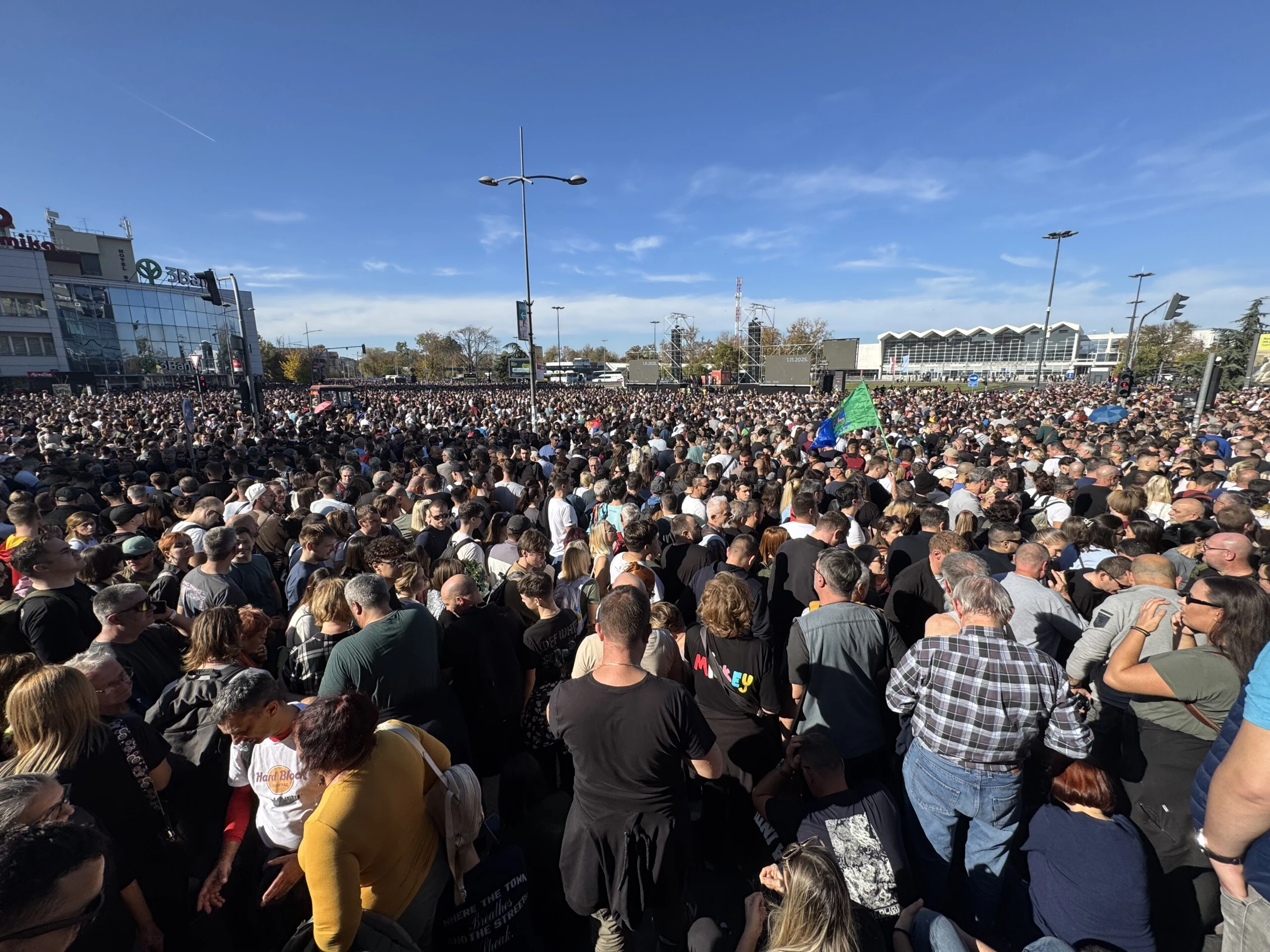 Komemorativni skup u Novom Sadu godinu dana od pada nadstresnice Foto Vladislav Mitic Nova 26