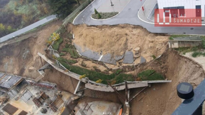 kragujevac put se obrusio urusio se potporni zid Foto Glas Sumadijeglassumadije rs 1