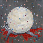 Ј Тадија Јаничић СМРТ У ДИСКОТЕЦИ 2016. уље на платну 180 x 180 цм copy