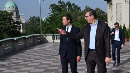 Inspirativna razmena ideja sa @jaredckushner kojem sam sa ponosom pokazao nas glavni grad i izlo3