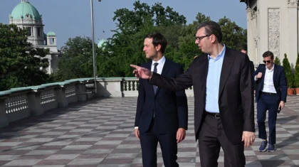 Inspirativna razmena ideja sa @jaredckushner kojem sam sa ponosom pokazao nas glavni grad i izlo3