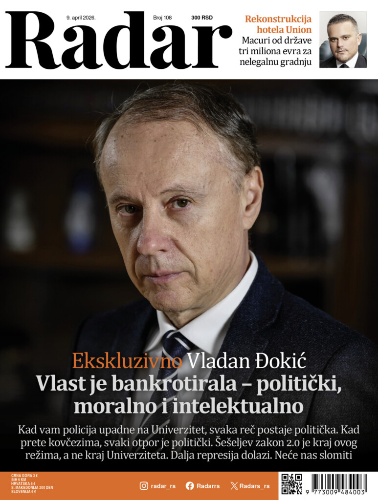 Rektor Đokić za novi Radar: Vlast je bankrotirala - politički, moralno i intelektualno 2 01 RGB7