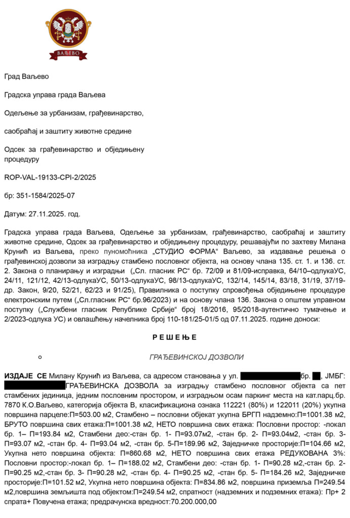 Stolarska radionica u milionskim poslovima sa Krušikom 10 Грађевинска дозвола Верзија за објављивање 20260506140318 1 copy
