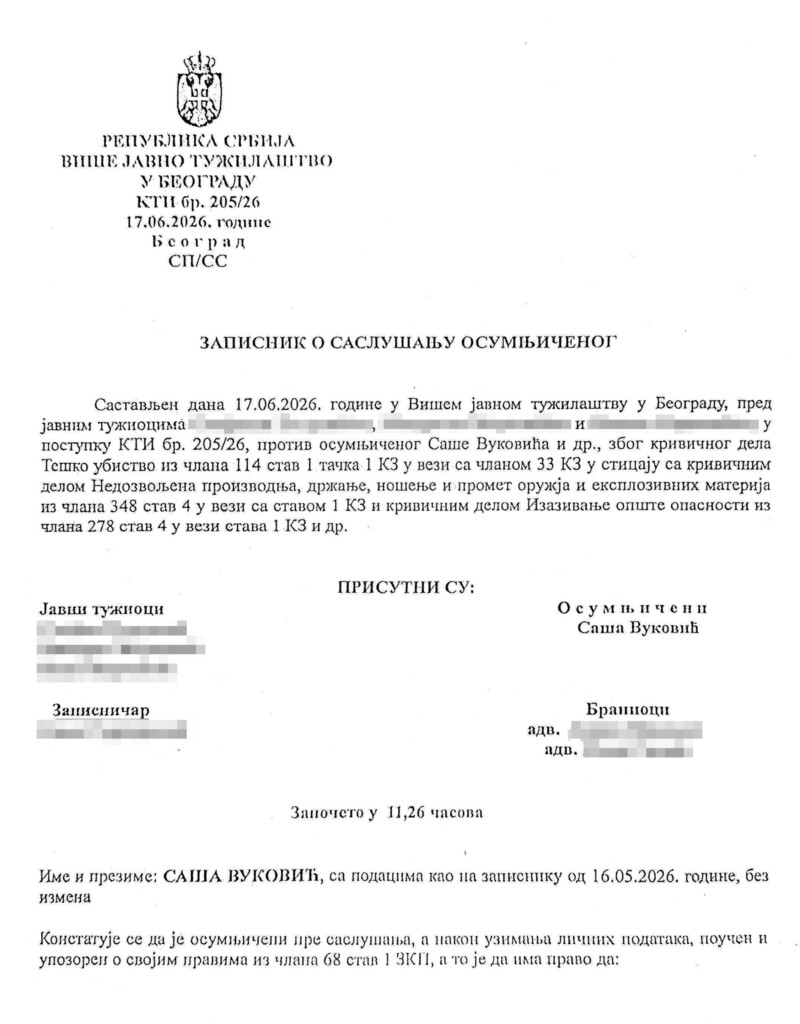 "Ako sam ja bio ovde, tebe nema" 4 zapisnik