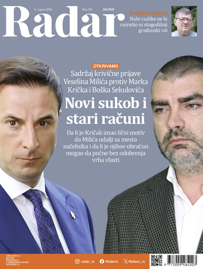 Novi Radar otkriva: Milić optužio Krička za montiranje dokaza protiv njega 2 01 RGB
