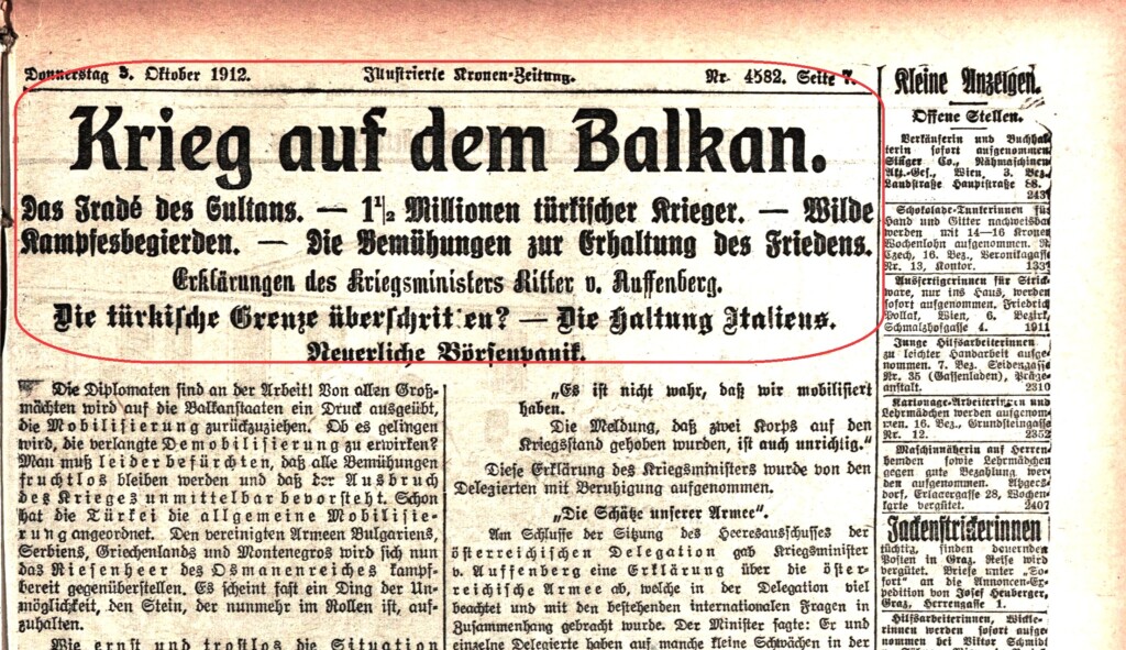 Balkanski ratovi u domaćoj i međunarodnoj štampi 13 4 Rat na Balkanu