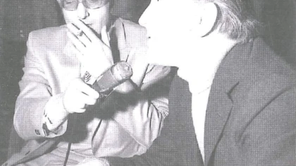 Dejan DJurkovic i Kirk Daglas FEST foto Arhiv Jugoslavije
