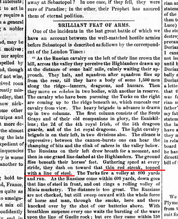 12a Thin red line The daily union Dec. 03 1854