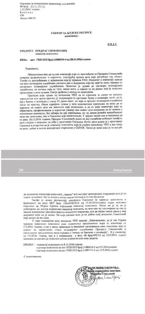 3 izvestaj psiholog Mira