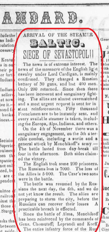 6e The Jackson standard. November 30 1854
